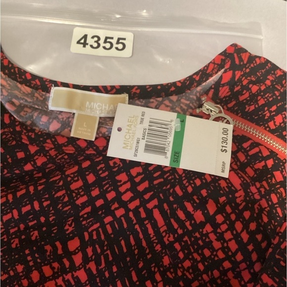 Michael Kors red & white dress‎ size L - Picture 2 of 6